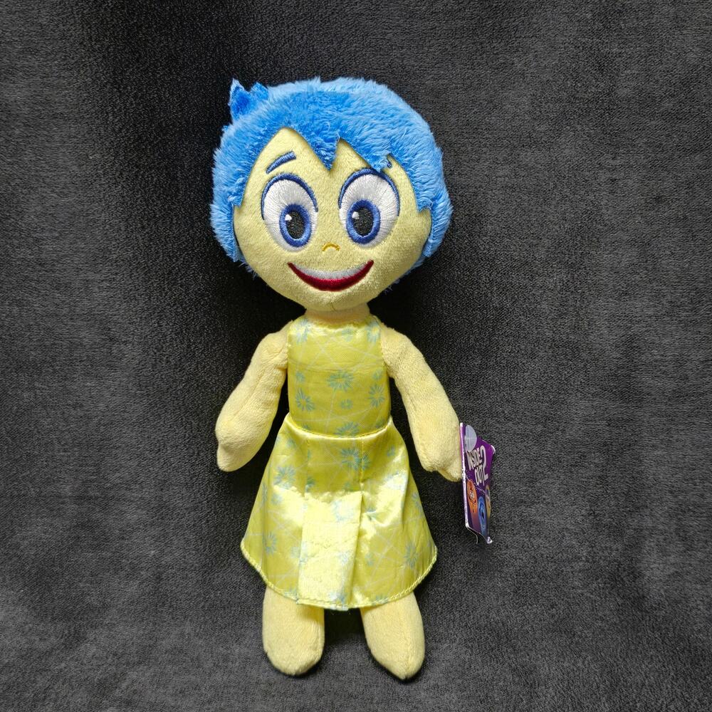 Disney Pixar Inside Out 2 Joy Talk It Out Stuffed Plush Doll 9" Toy Happy Movie